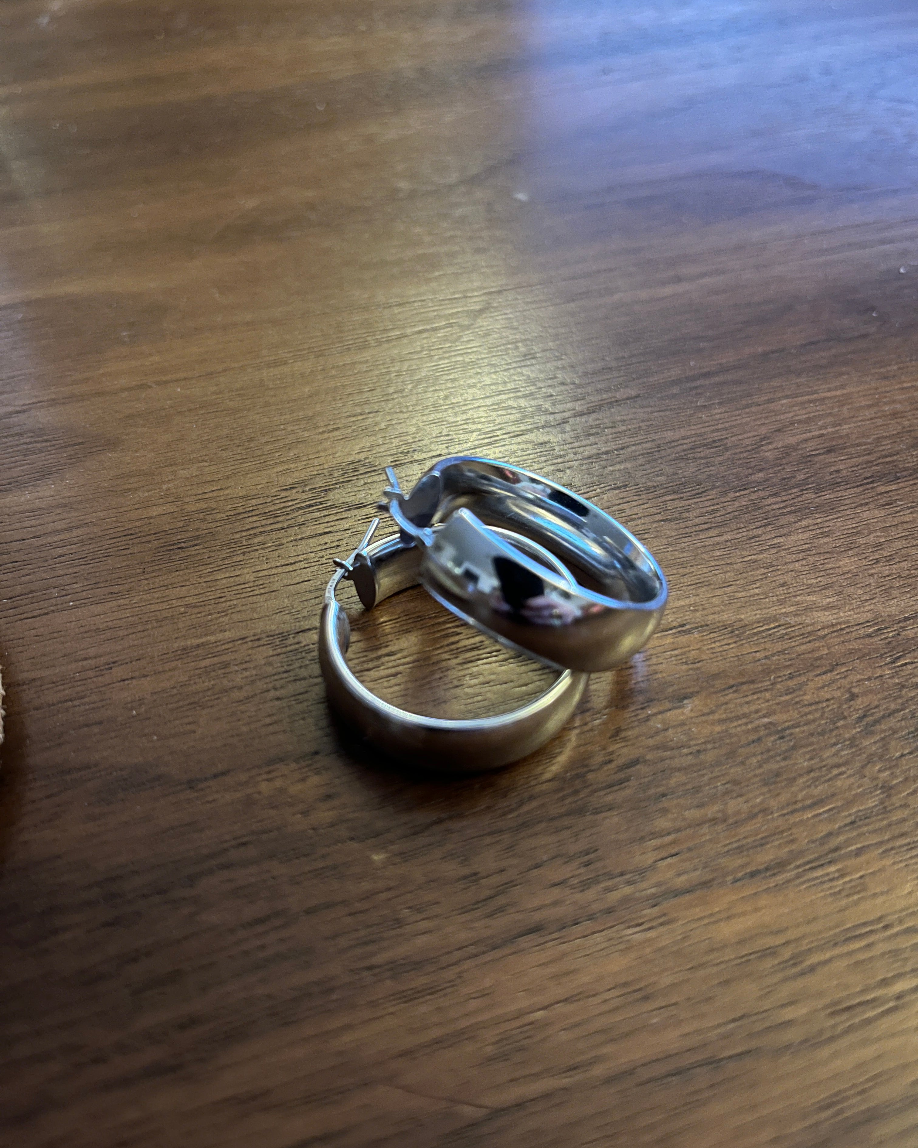 Nonna Hoops in Sterling Silver