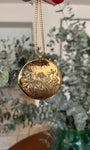 Gold Floral Pendant