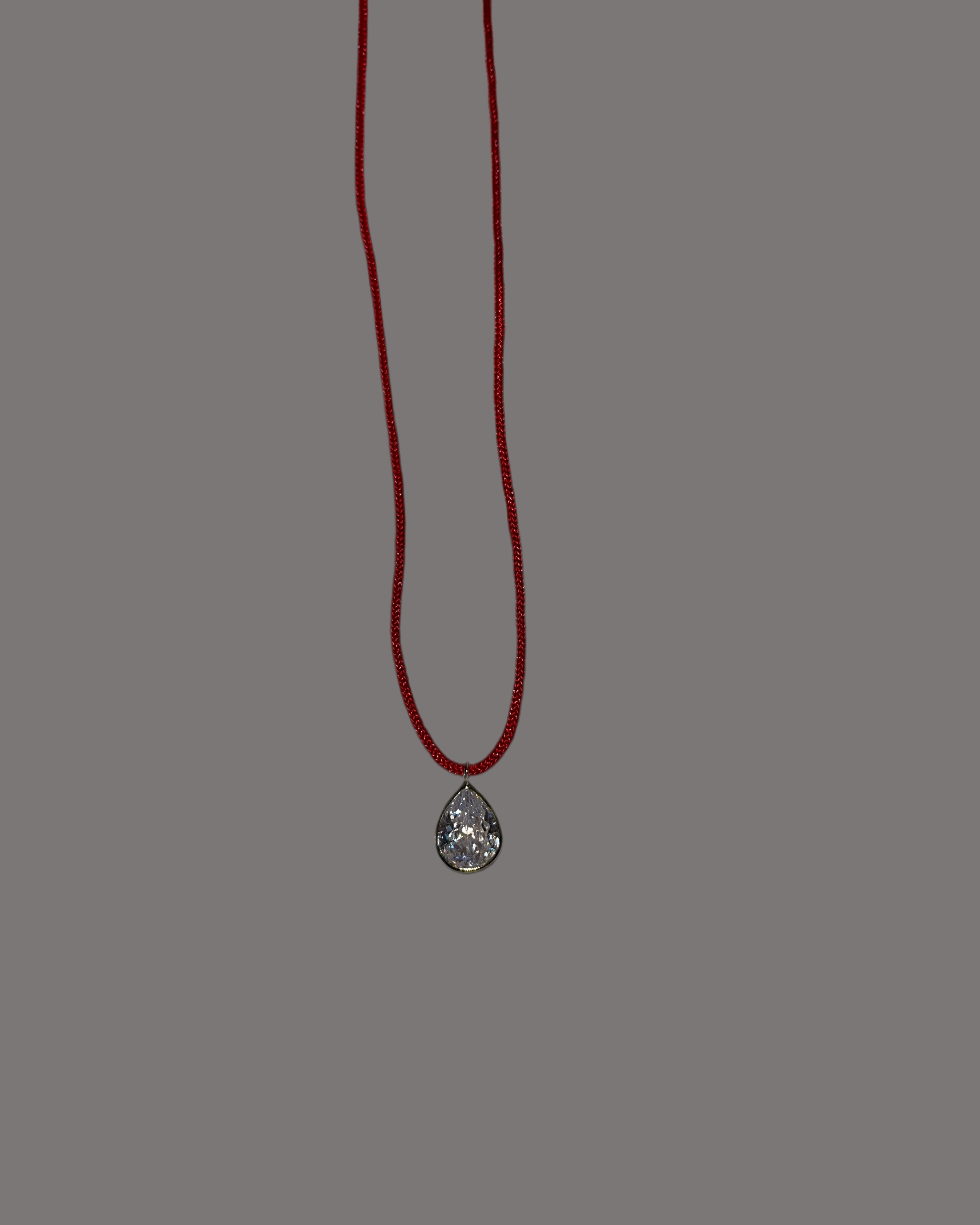 Red Cord Pear Heart