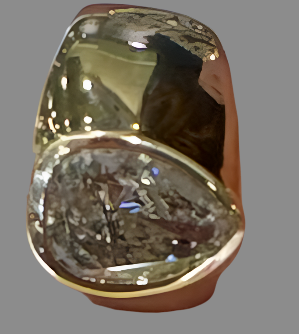 Salt and Pepper Diamond Ring