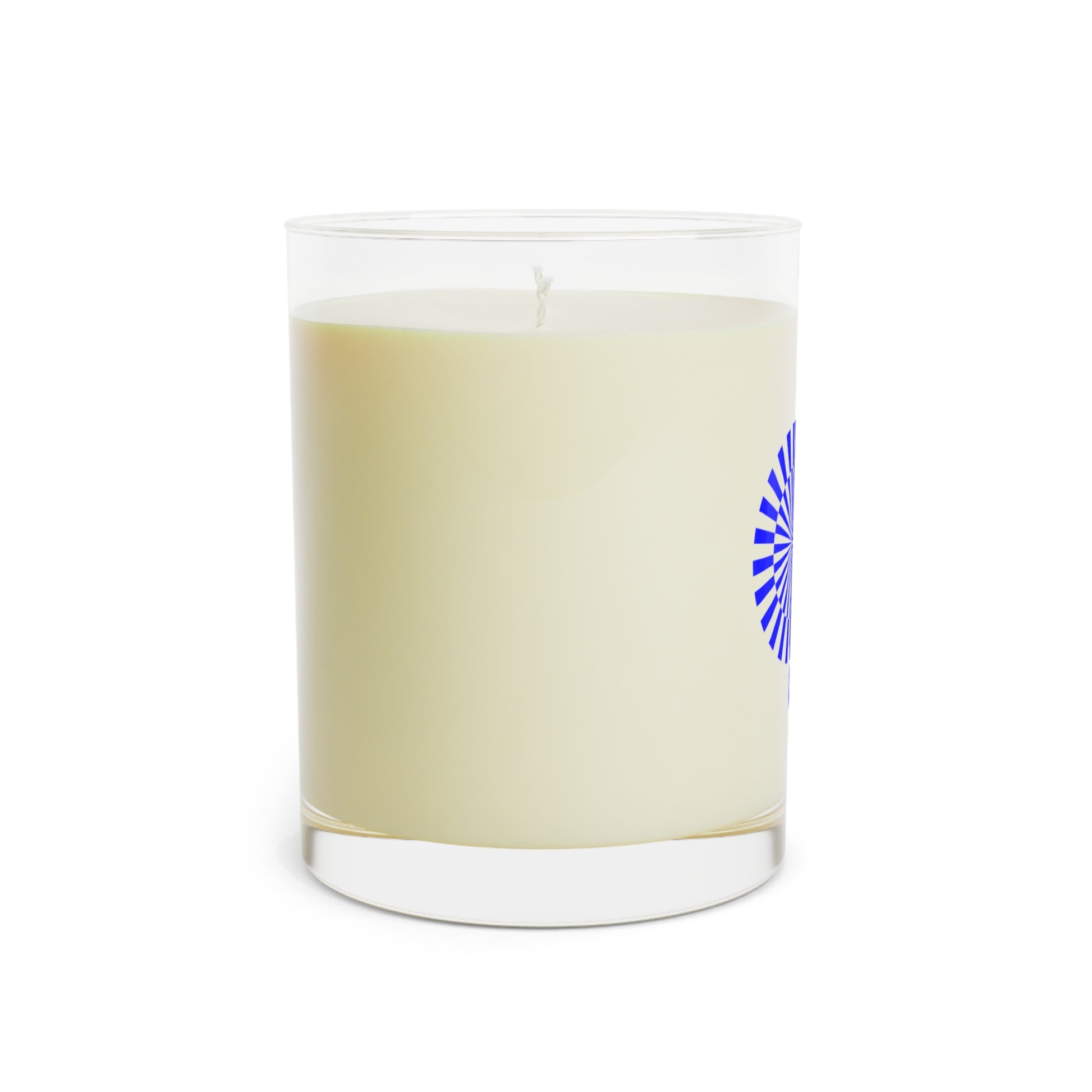 Aromatic Glass Candle — Blue Spiral Logo 11oz Scented Candle