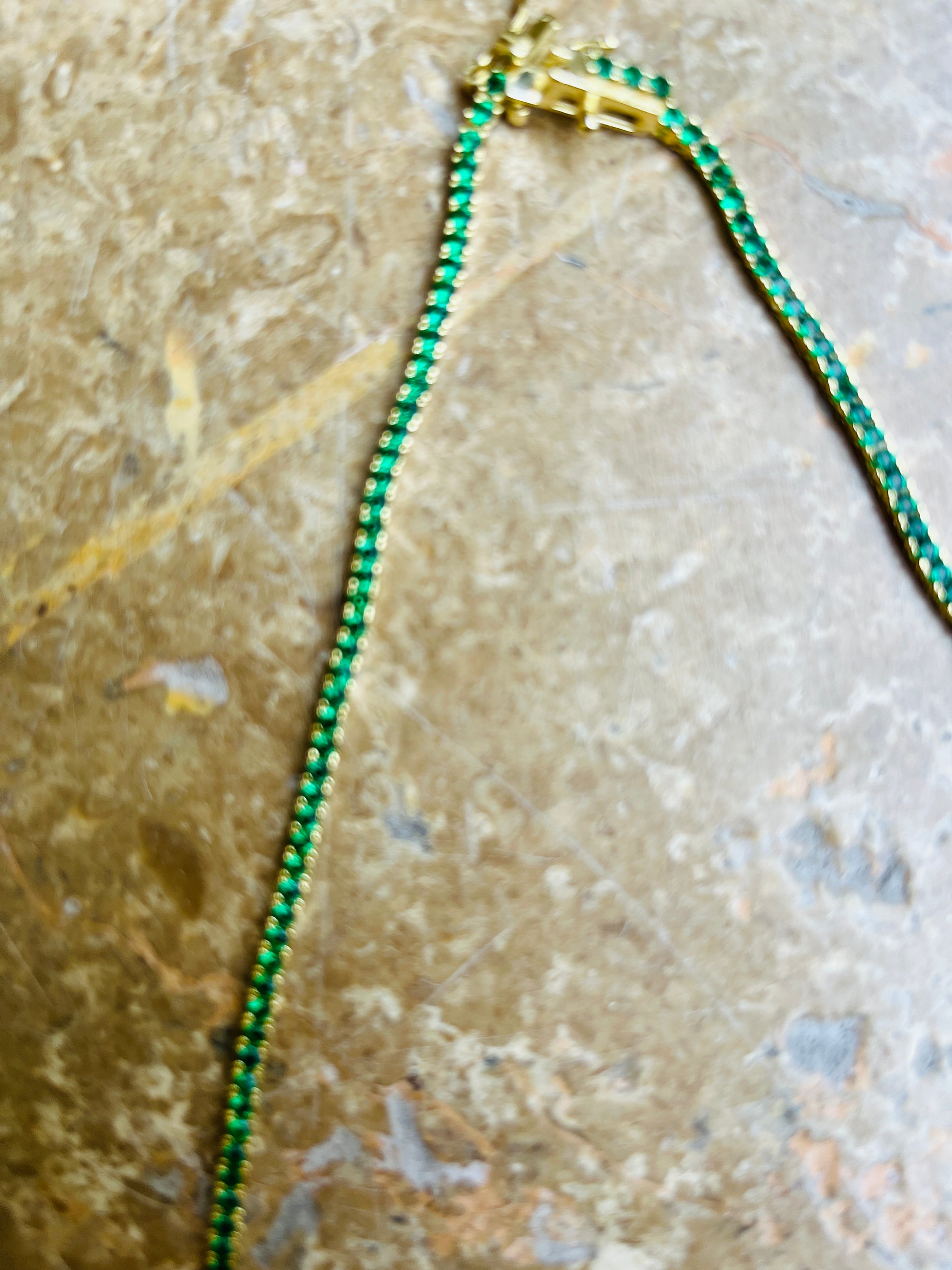 Pretty Pony Necklace in Emeralds