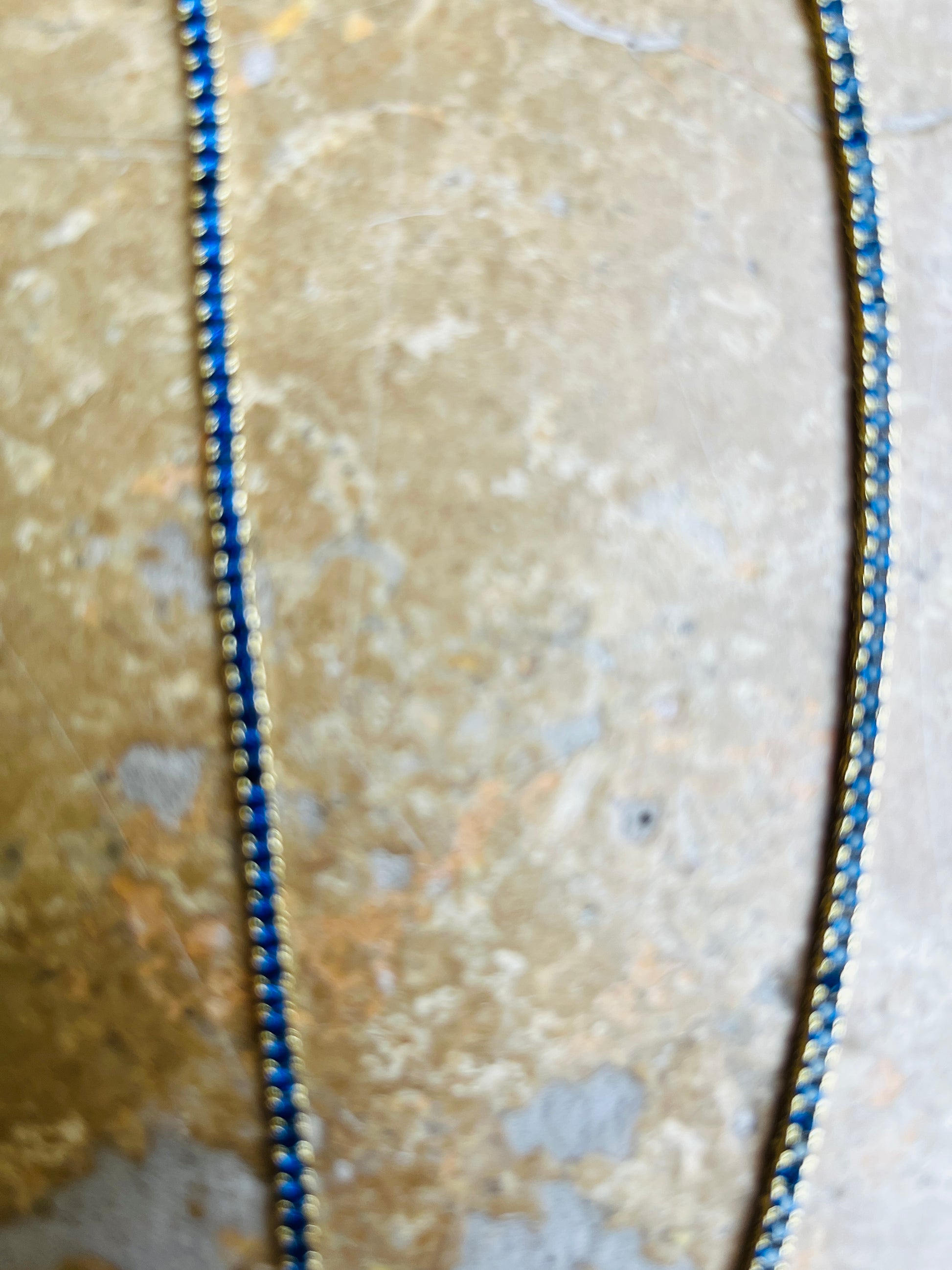 Pretty Pony Necklace in Blue Sapphires