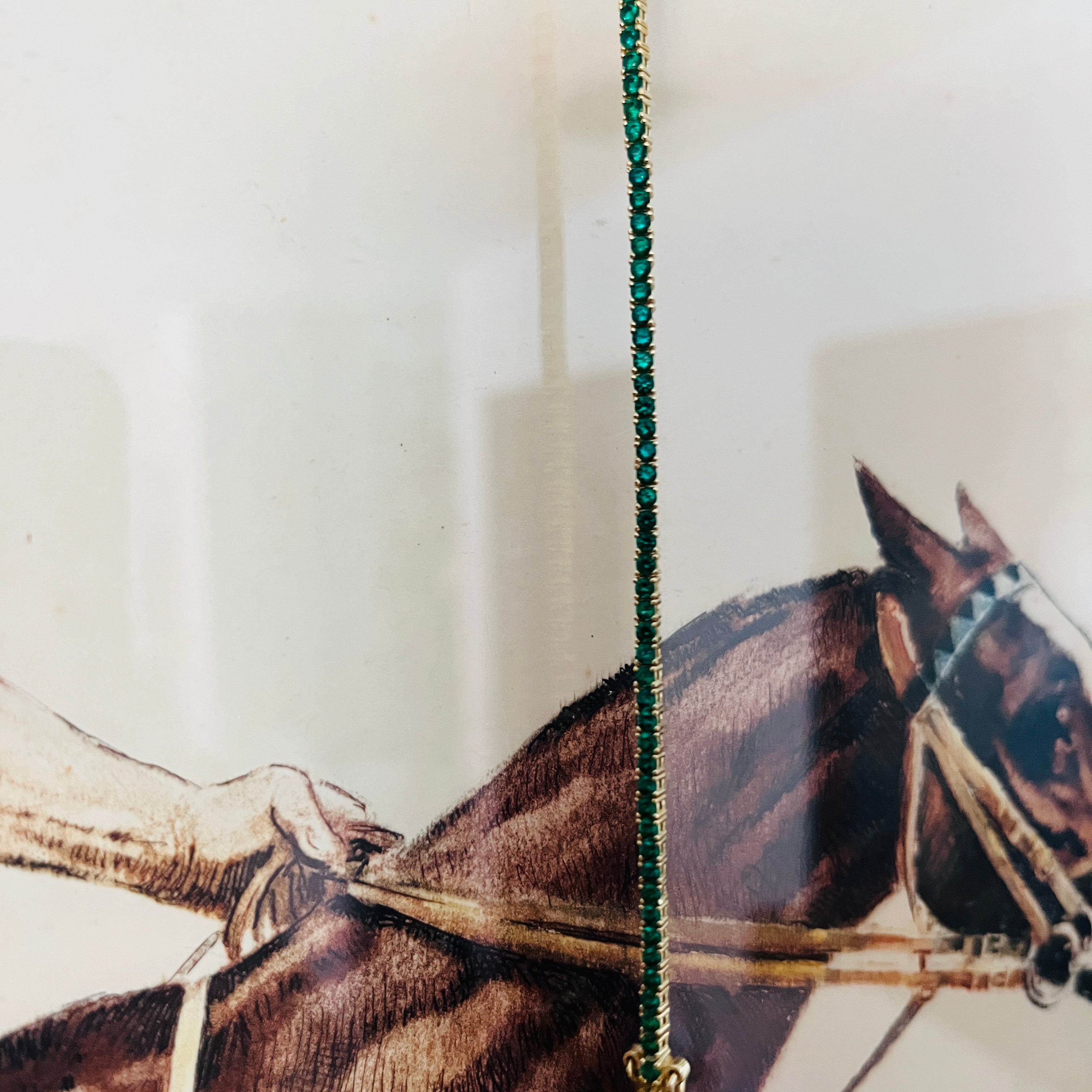 Pretty Pony Necklace in Emeralds