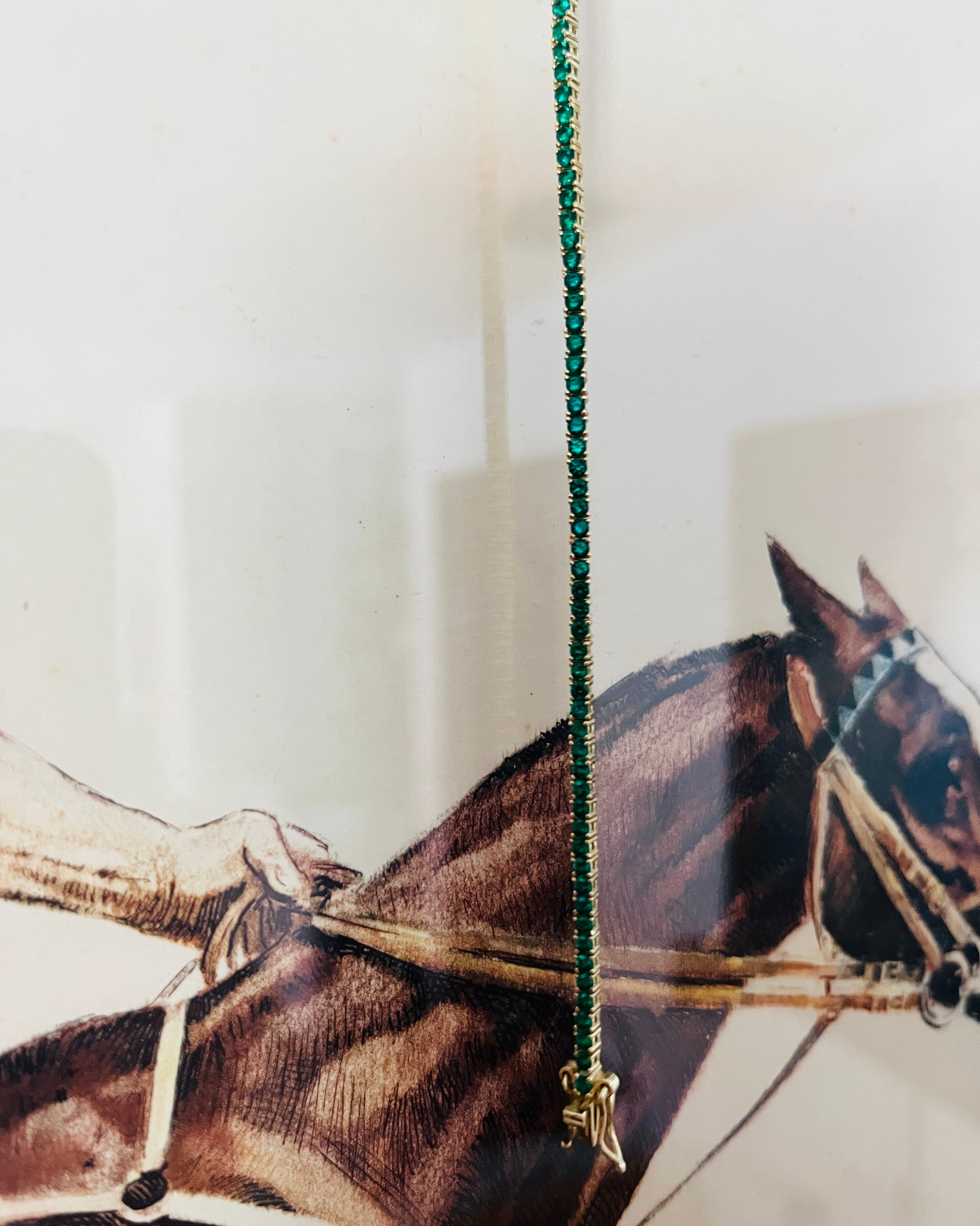 Pretty Pony Necklace in Emeralds