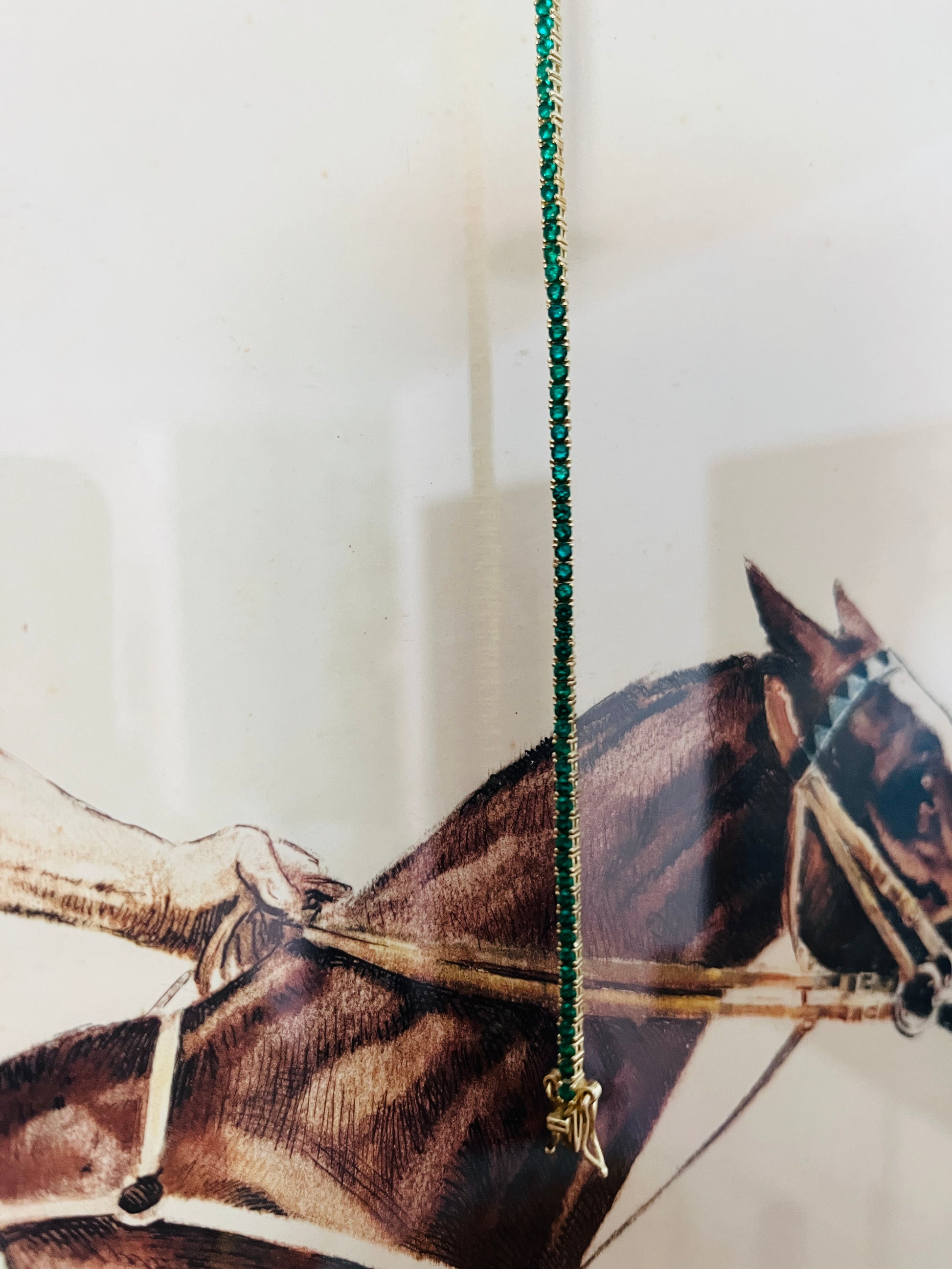 Pretty Pony Necklace in Emeralds