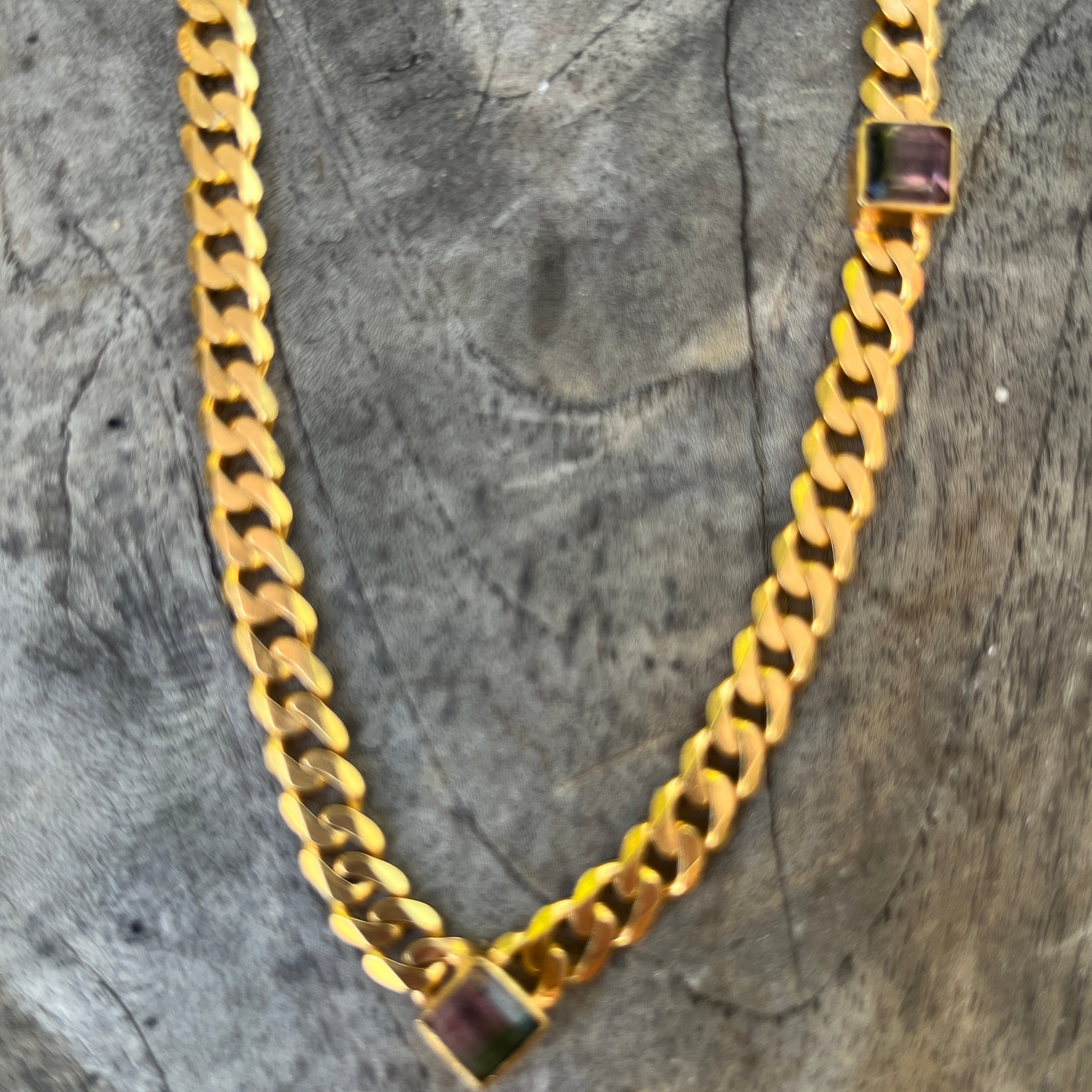 Watermelon Tourmaline Necklace