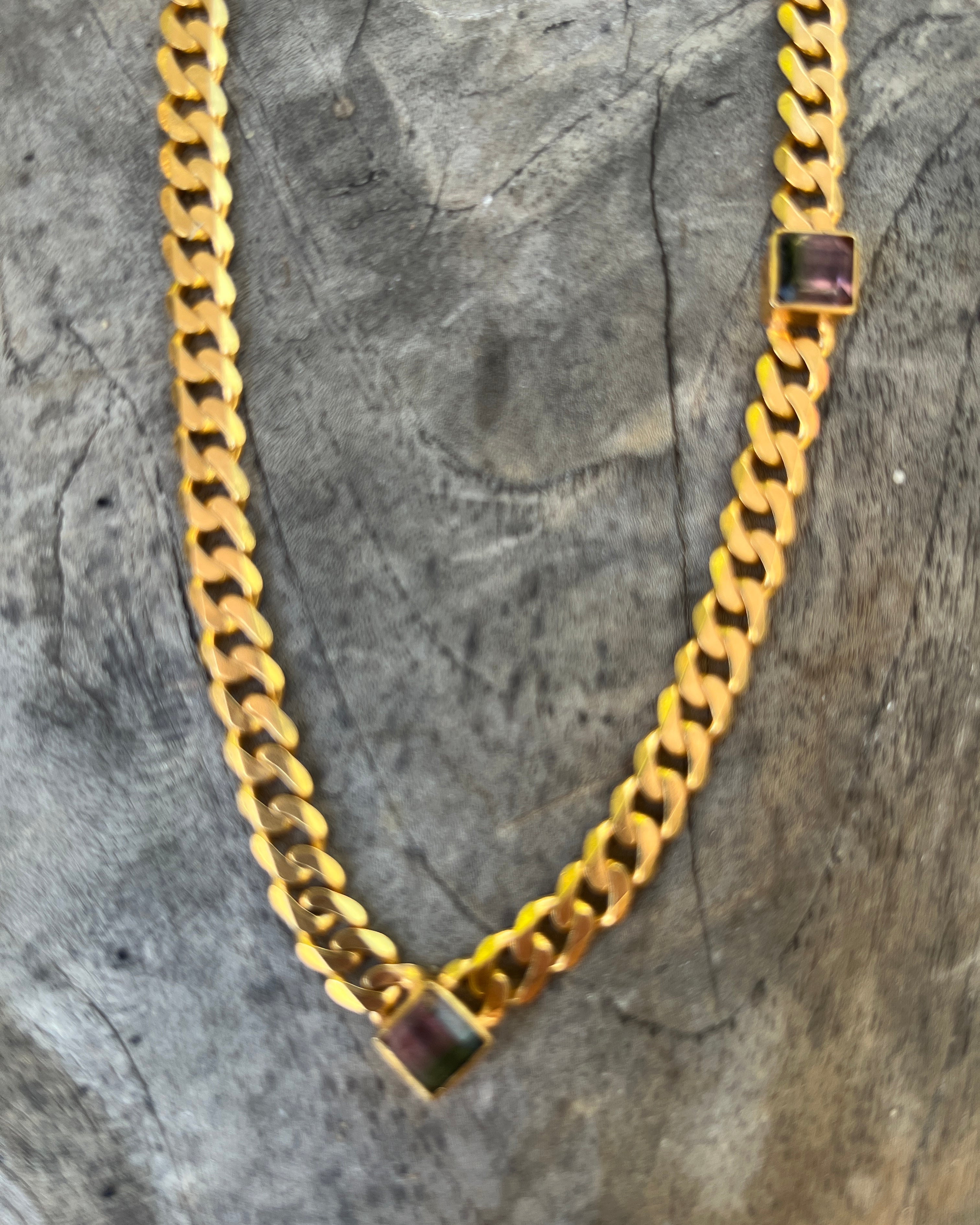 Watermelon Tourmaline Necklace