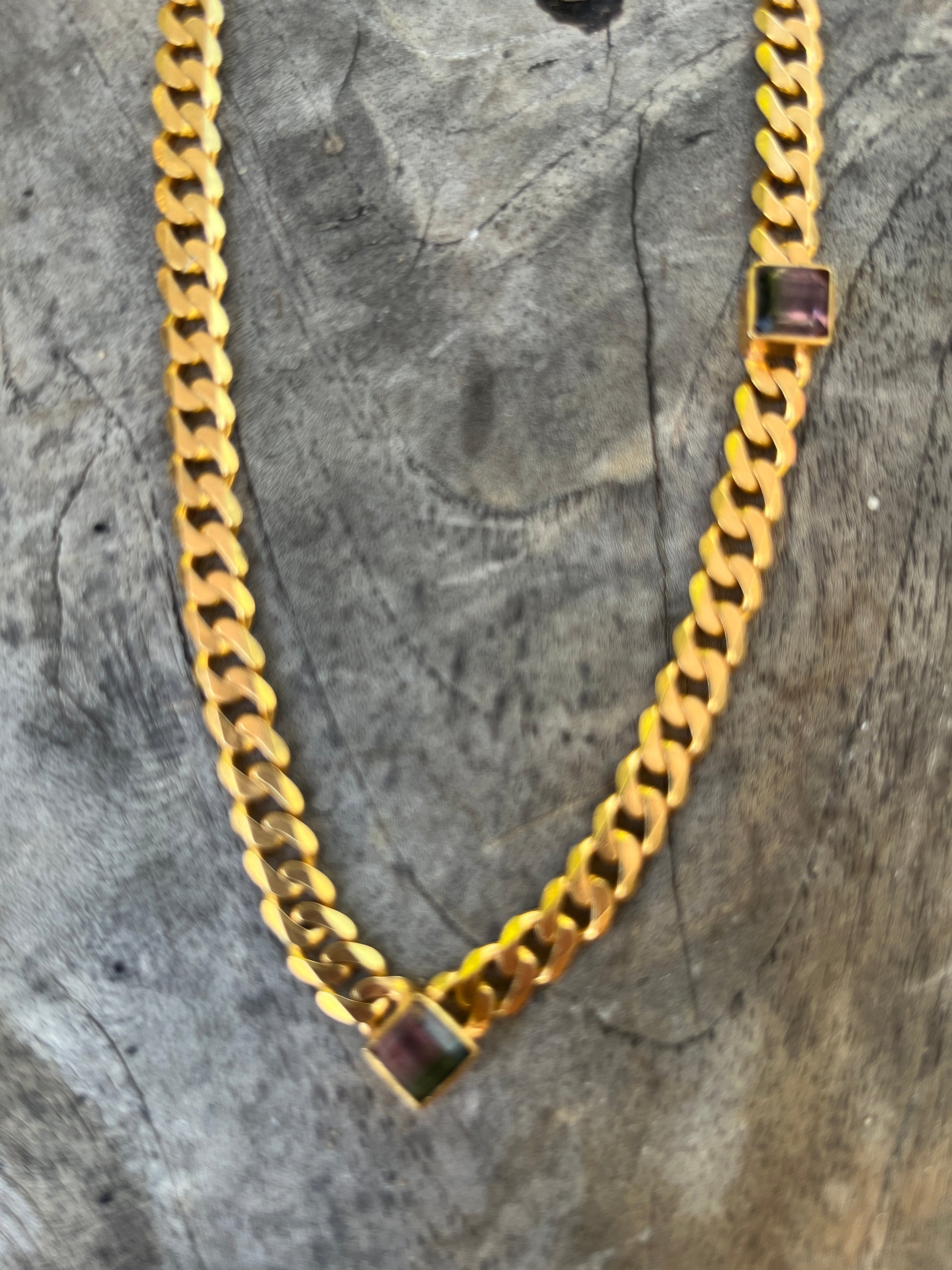 Watermelon Tourmaline Necklace