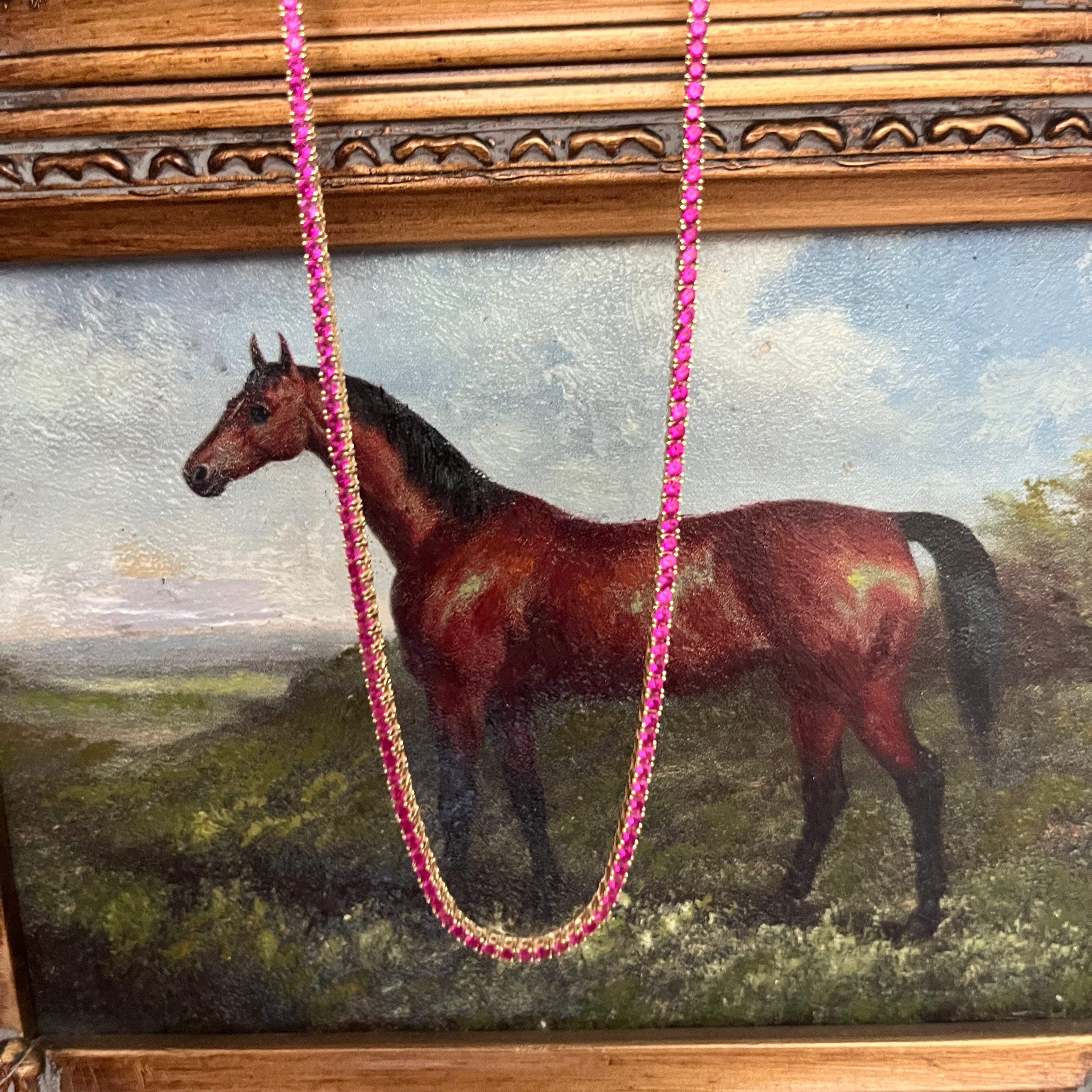 Pretty Pony Necklace in Ruby