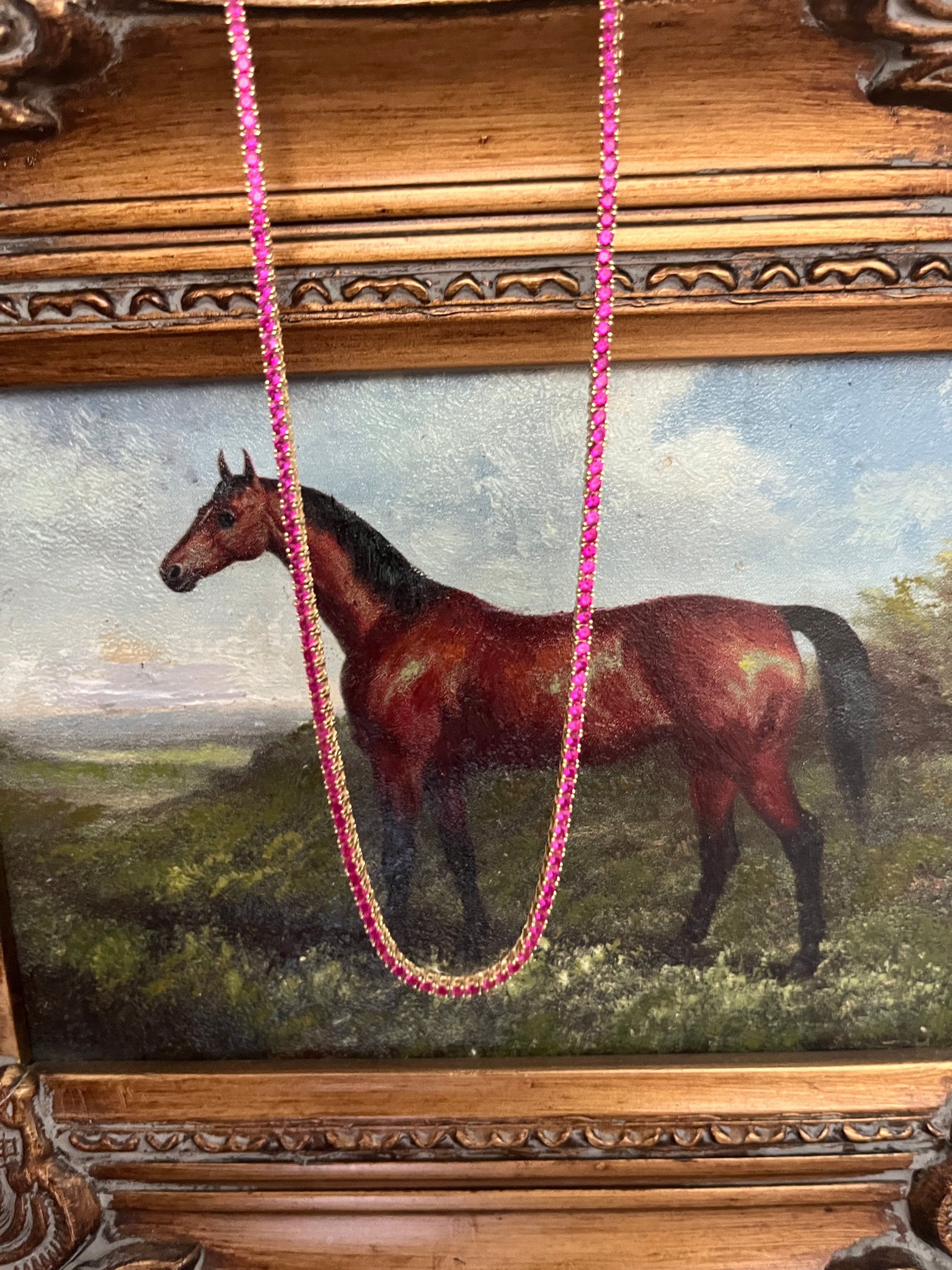 Pretty Pony Necklace in Ruby