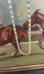 Pretty Pony Necklace in Turquoise & Diamonds