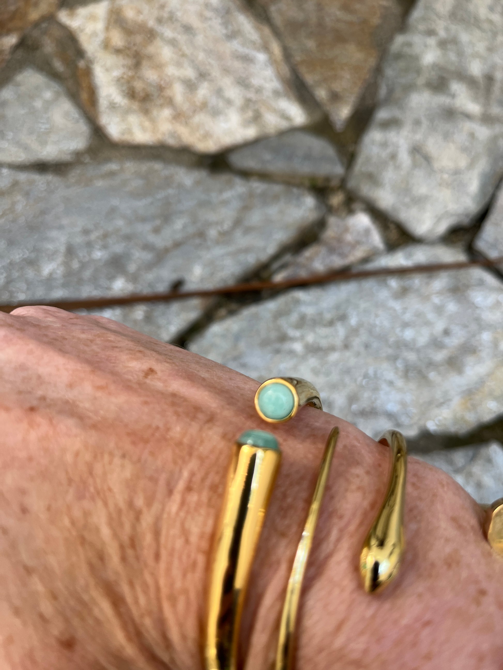 Amazonite Hinged Bracelet