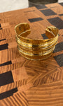 Gold textured cuff