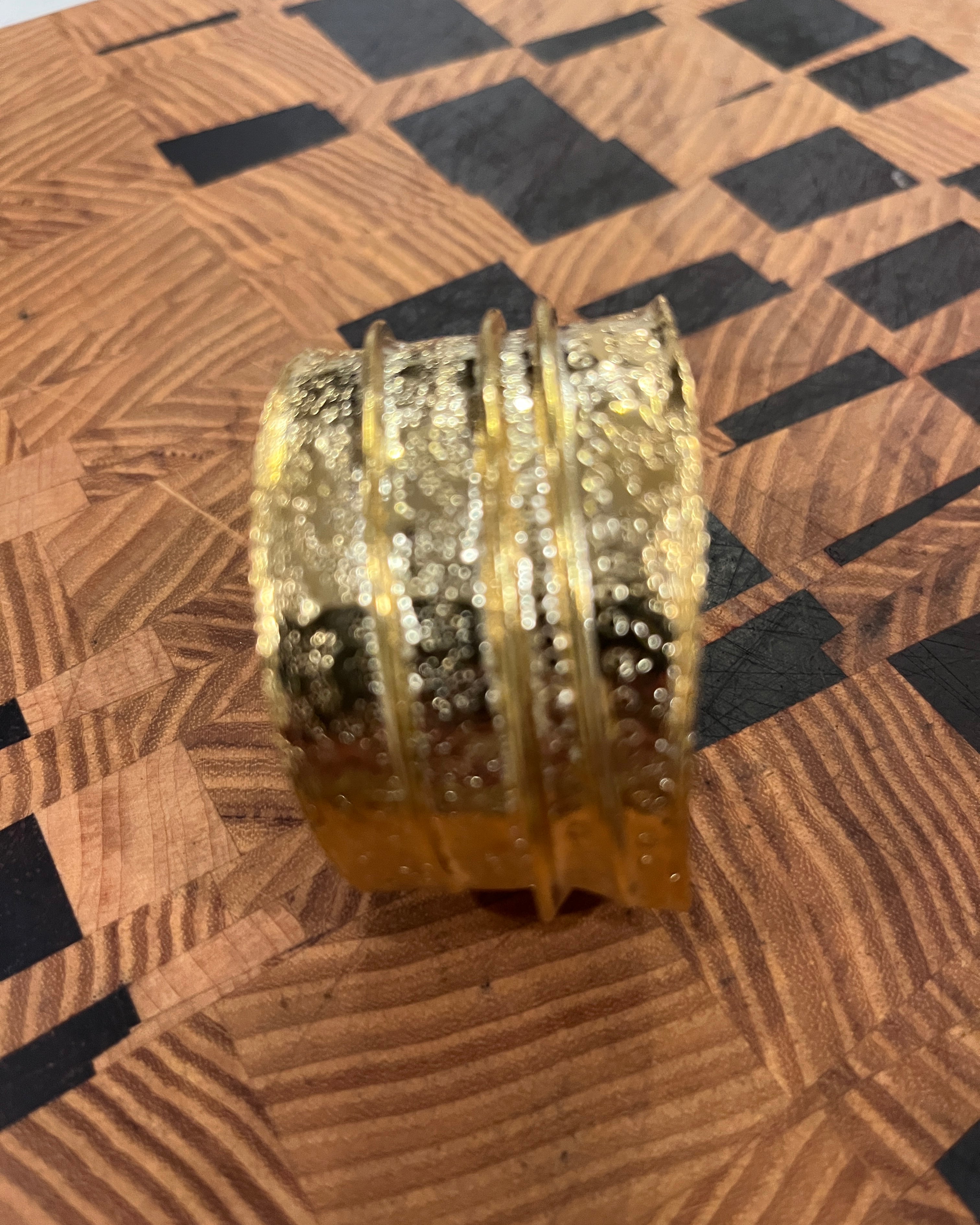 Gold textured cuff