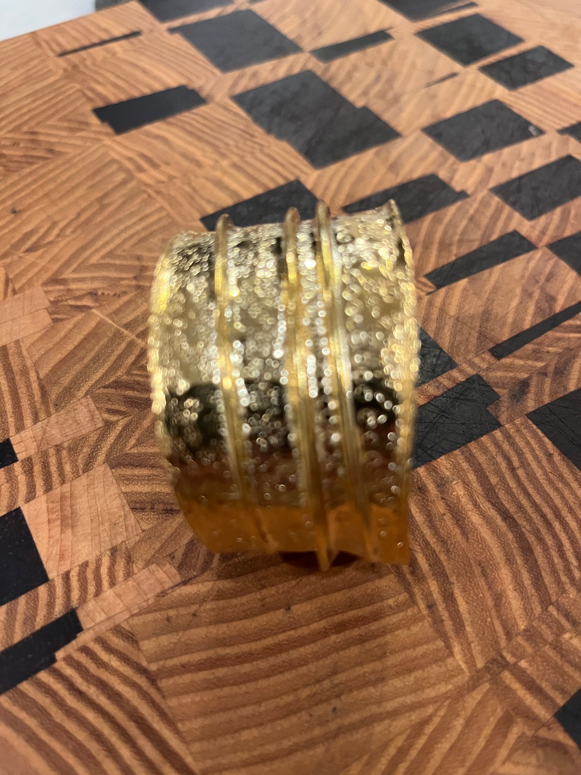 Gold textured cuff