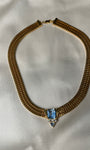 Princess Blue Topaz Necklace