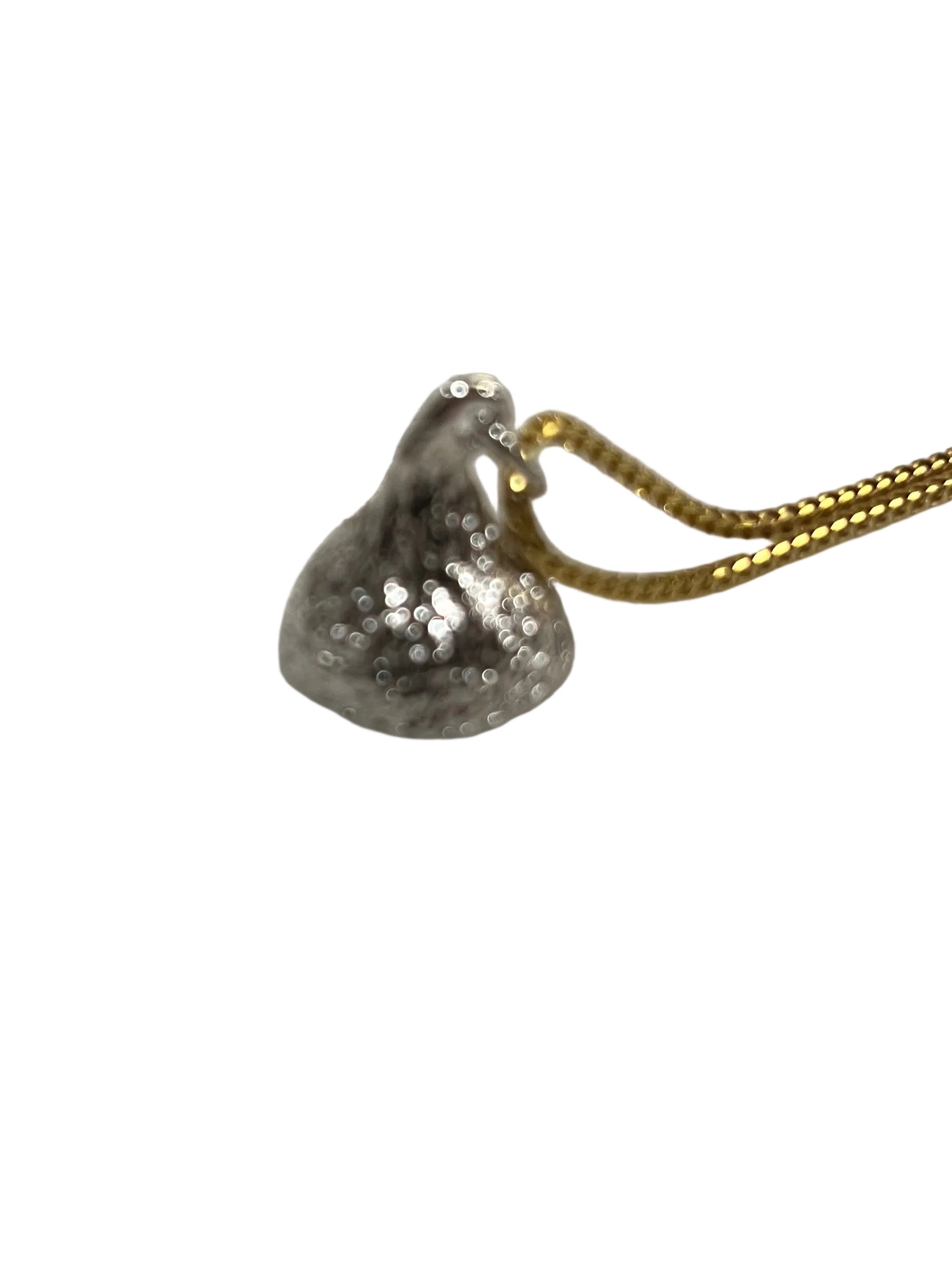 Silver Kiss Charm