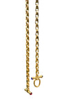 Gold & Sapphire & Cherry Red 1970’s chain