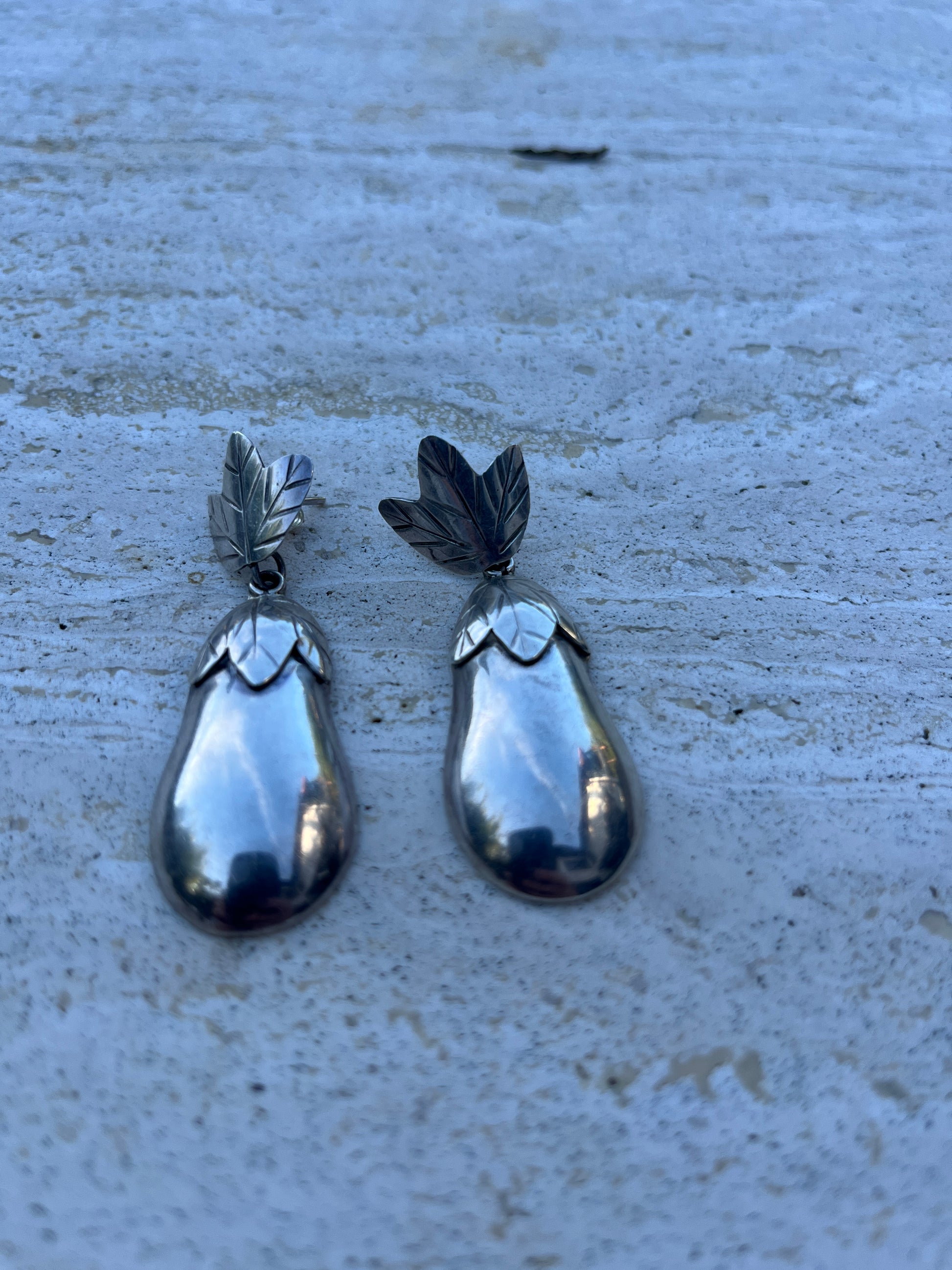 Eggplant Earrings