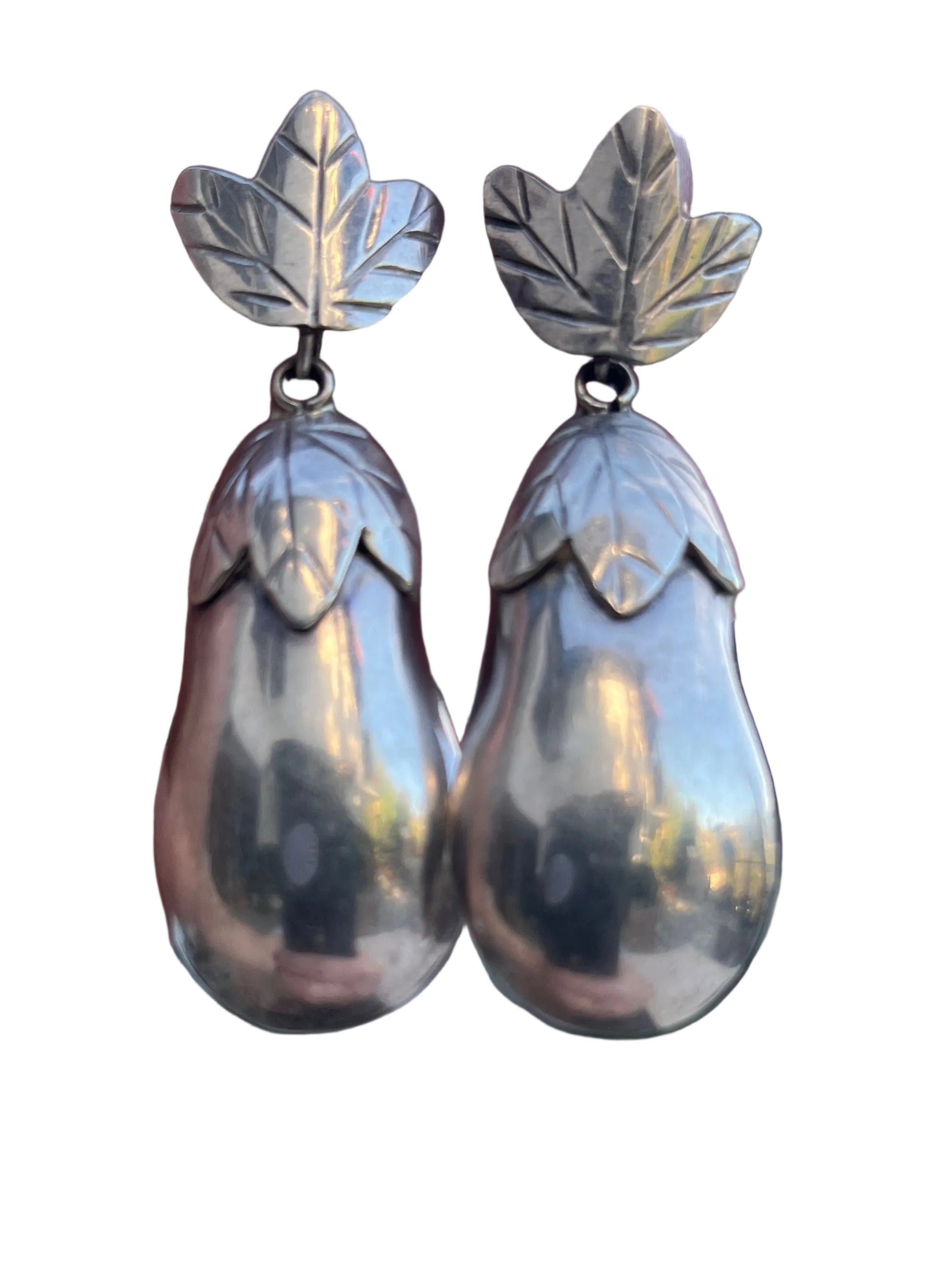 Eggplant Earrings