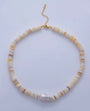 Heishi Shell and Freshwater Pearl Necklace