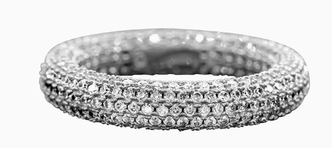 Bling Bling Ring in White Gold