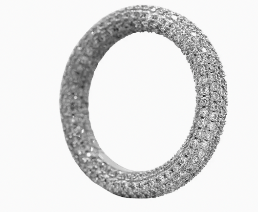 Bling Bling Ring in White Gold