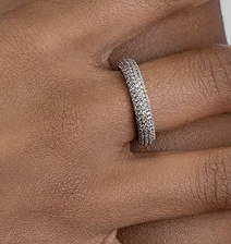 Bling Bling Ring in White Gold