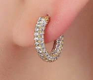 Bling Bling Huggie Earring