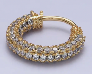 Bling Bling Huggie Earring